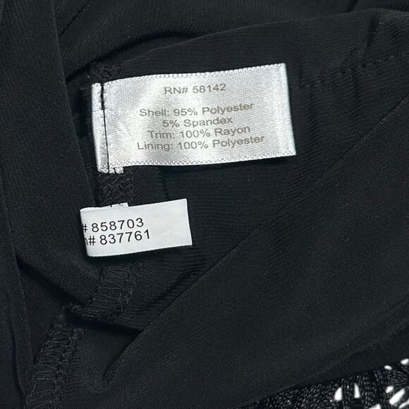 Muse for Boston Proper Black Long Sleeve Dress with Fringe Vneck Flapper Dress - Picture 8 of 10